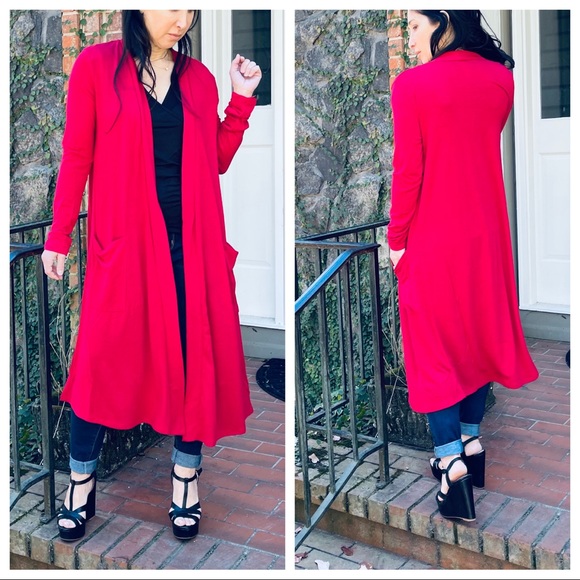 Fabulous open longline slouchy pockets cardigan - Picture 3 of 12